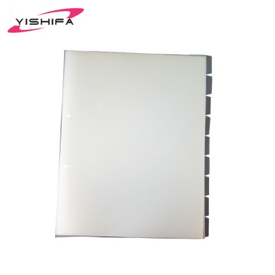 11 hole A4 size plastic pp clear file folder sheet protector for sale with PP Eco Friendly Material