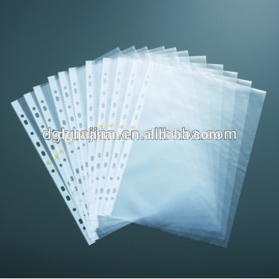 Transparent documents pouch,inner sheet for ring binder file folder PP material